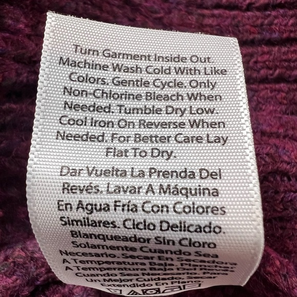 Terra & Sky Cranberry Knit Cardigan - Picture 9 of 10